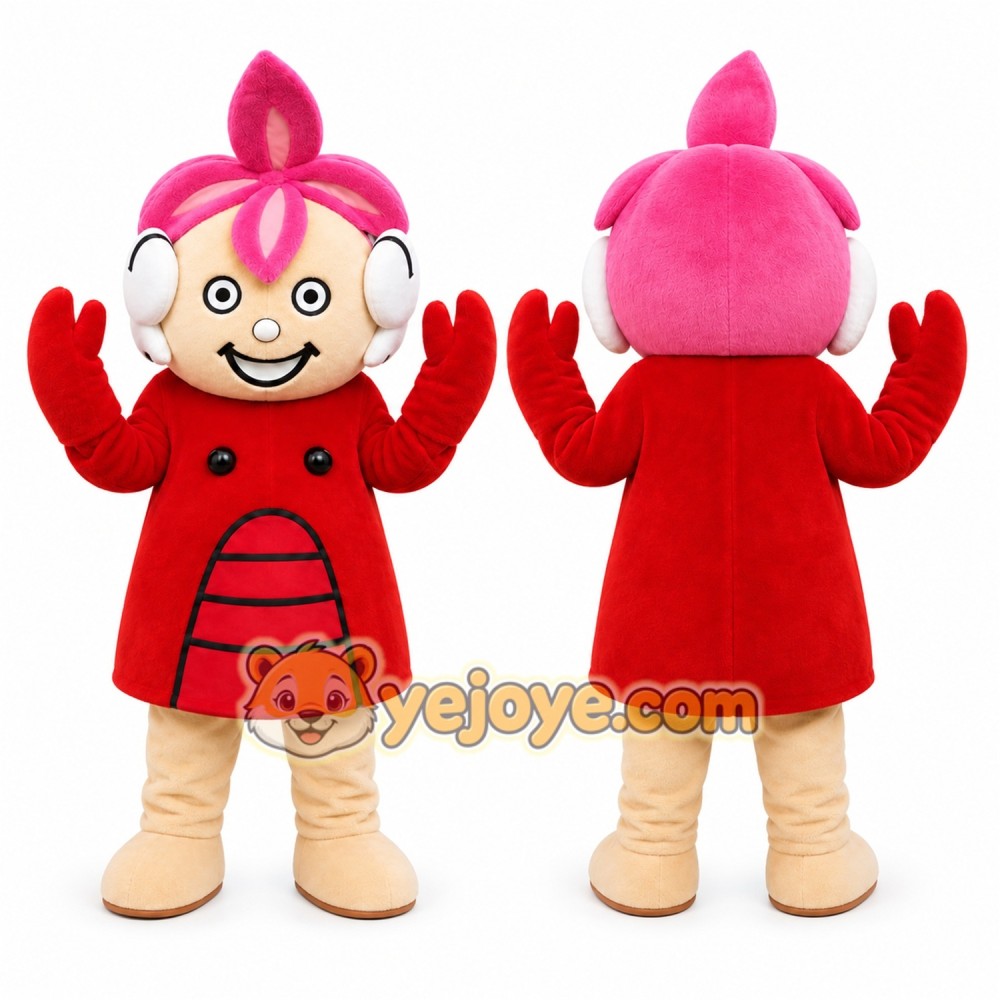 Red Alien Mascot Costume for Children's Events
