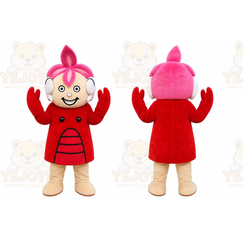 Red Alien Mascot Costume for Children's Events
