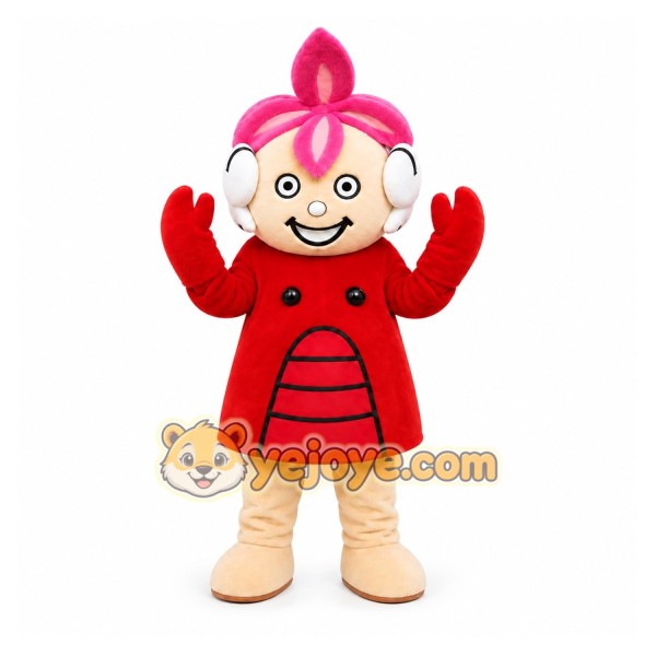 Red Alien Mascot Costume for Children's Events Red Alien Mascot Costume for Children's Events