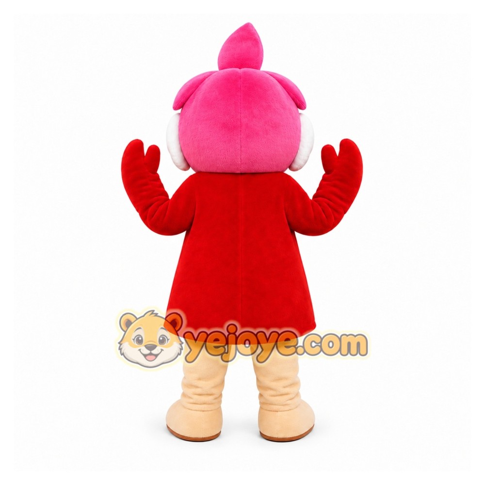 Red Alien Mascot Costume for Children's Events