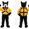 Black Dog Mascot Costume for Events and Promotions
