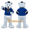 Gray Bear Mascot Costume for Sports Events Gray Bear Mascot Costume for Sports Events