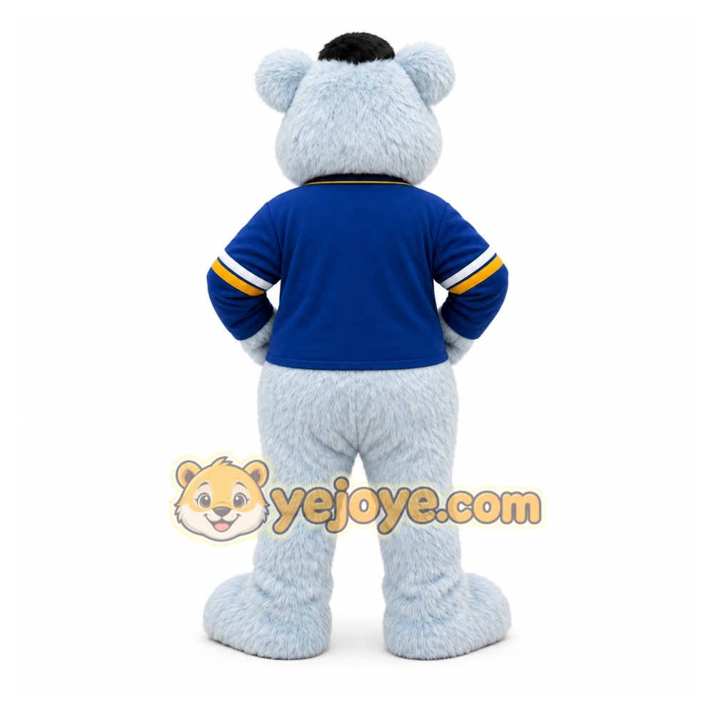 Gray Bear Mascot Costume for Sports Events Gray Bear Mascot Costume for Sports Events