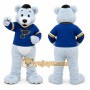 Gray Bear Mascot Costume for Sports Events