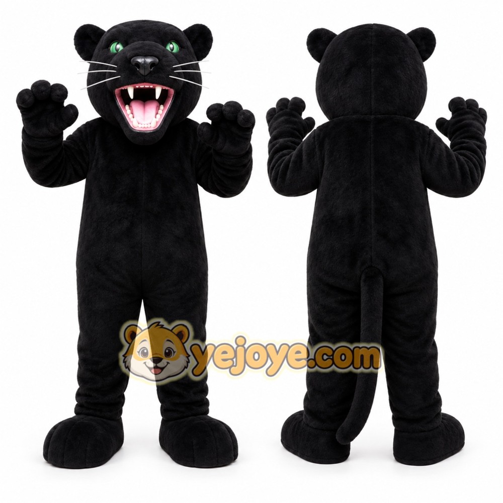 Black Panther Mascot Costume for Sports Events