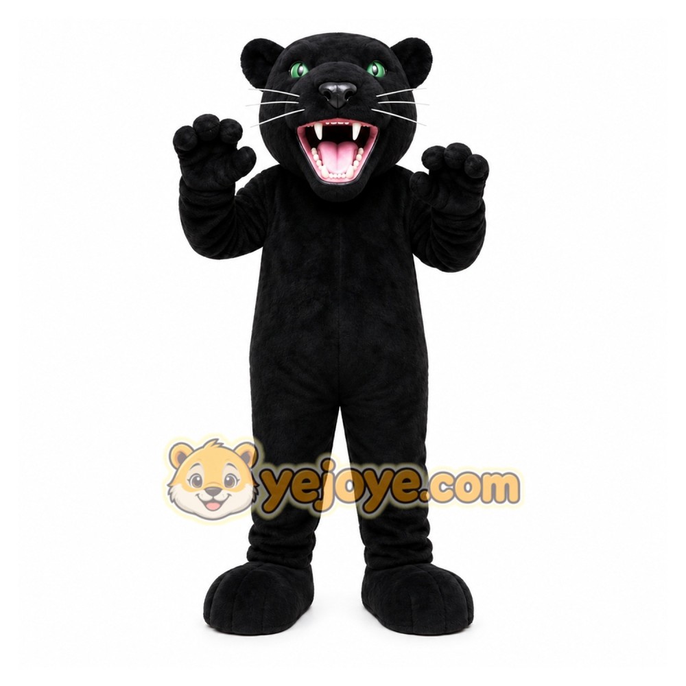 Black Panther Mascot Costume for Sports Events