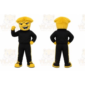 Yellow Human Mascot Costume for Events and Promotions