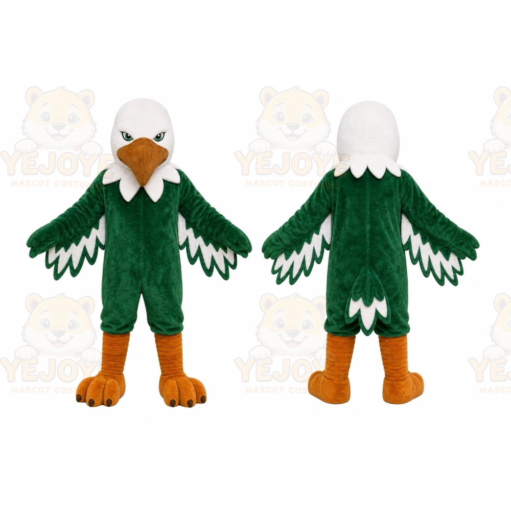 Green Eagle Mascot Costume for Sports Events
