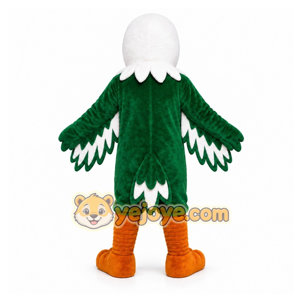 Green Eagle Mascot Costume for Sports Events Green Eagle Mascot Costume for Sports Events