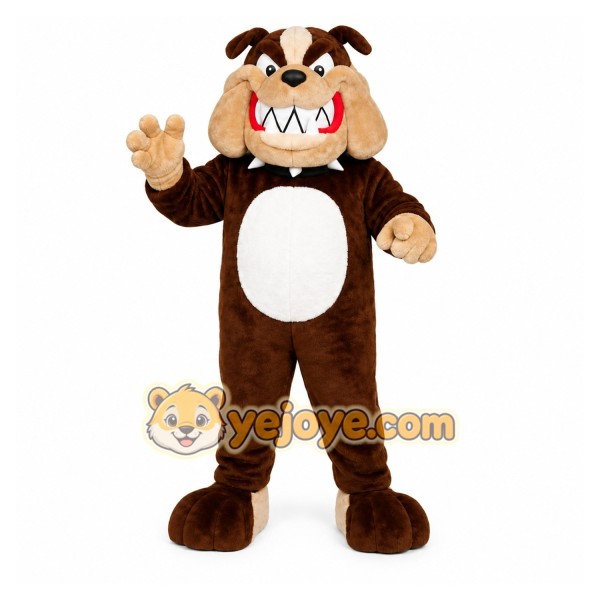 Brown Bulldog Mascot Costume for Sports Events Brown Bulldog Mascot Costume for Sports Events