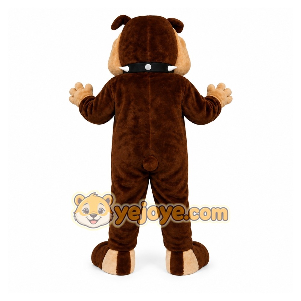 Brown Bulldog Mascot Costume for Sports Events Brown Bulldog Mascot Costume for Sports Events