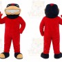 Red Bird Mascot Costume for Sports Events