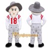 White Human Mascot Costume for Sports Events White Human Mascot Costume for Sports Events