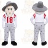 White Human Mascot Costume for Sports Events