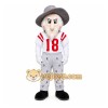 White Human Mascot Costume for Sports Events White Human Mascot Costume for Sports Events
