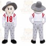 White Human Mascot Costume for Sports Events