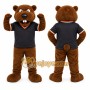 Brown Beaver Mascot Costume for Sports Events