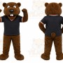 Brown Beaver Mascot Costume for Sports Events