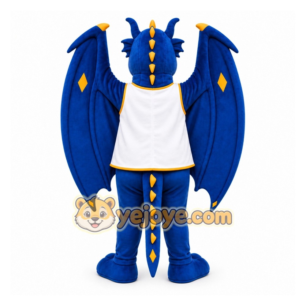 Blue Dragon Mascot Costume for Sports Events Blue Dragon Mascot Costume for Sports Events