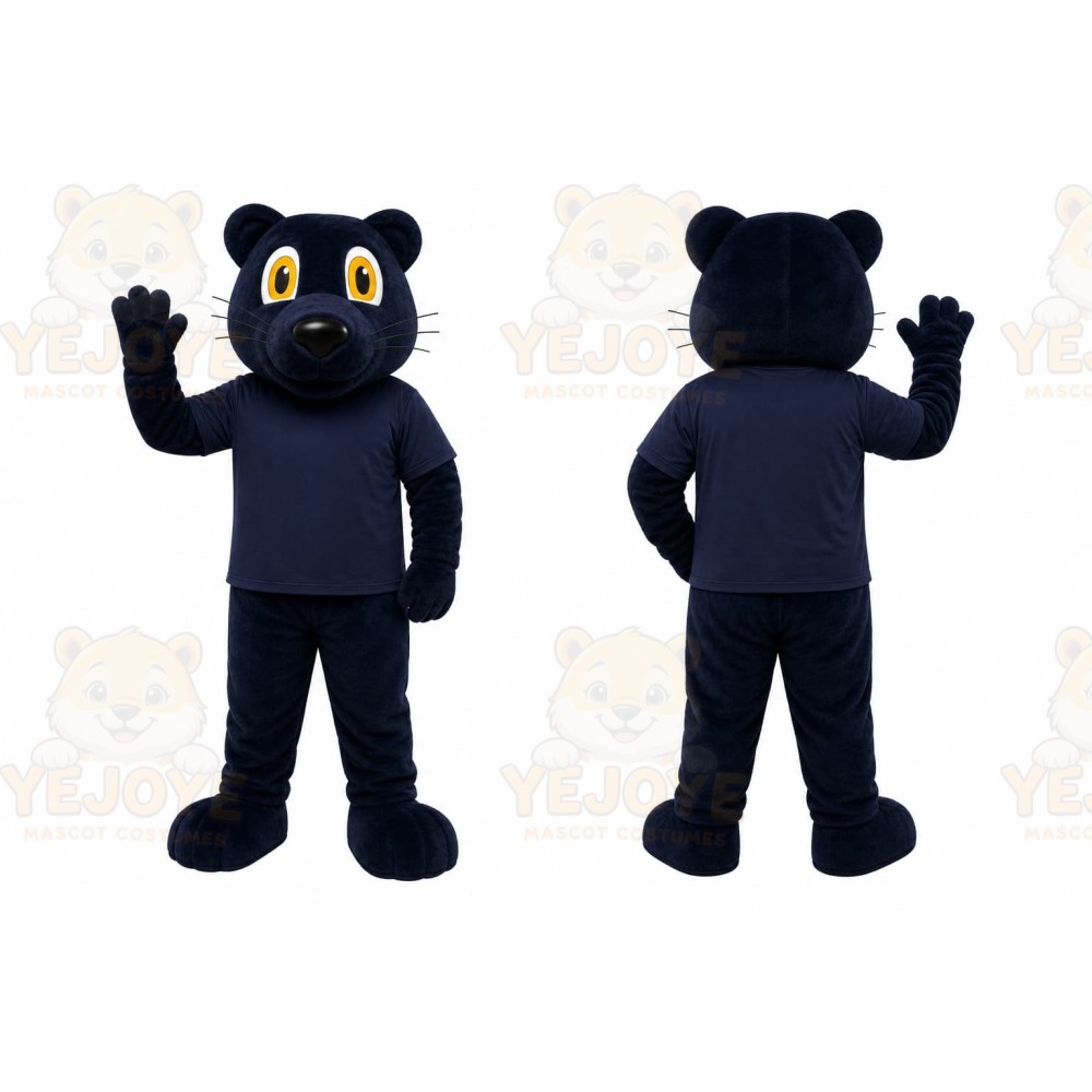 Black Panther Mascot Costume for Sports Events
