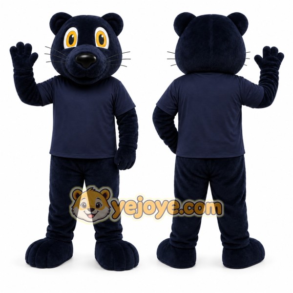 Black Panther Mascot Costume for Sports Events