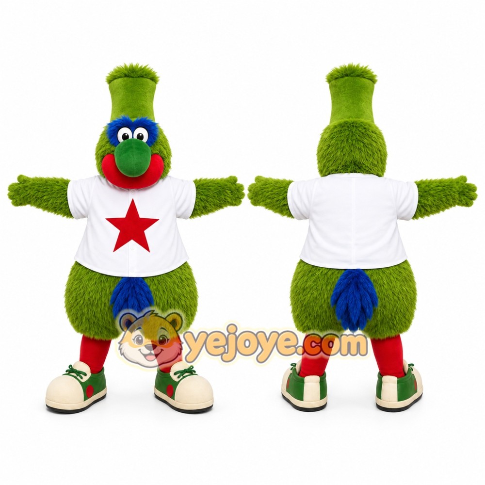 Green Bird Mascot Costume for Events and Promotions Green Bird Mascot Costume for Events and Promotions
