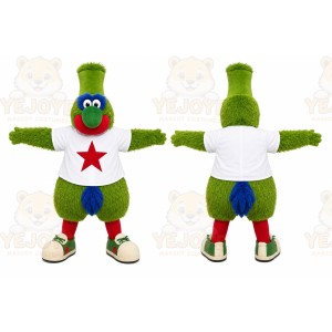 Green Bird Mascot Costume for Events and Promotions