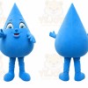 Blue Water Drop Mascot Costume for Events and Promotions