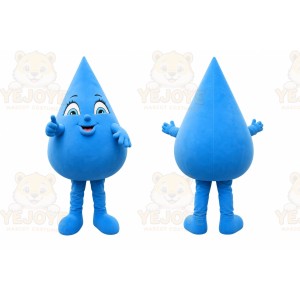 Blue Water Drop Mascot Costume for Events and Promotions