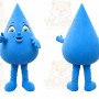 Blue Water Drop Mascot Costume for Events and Promotions