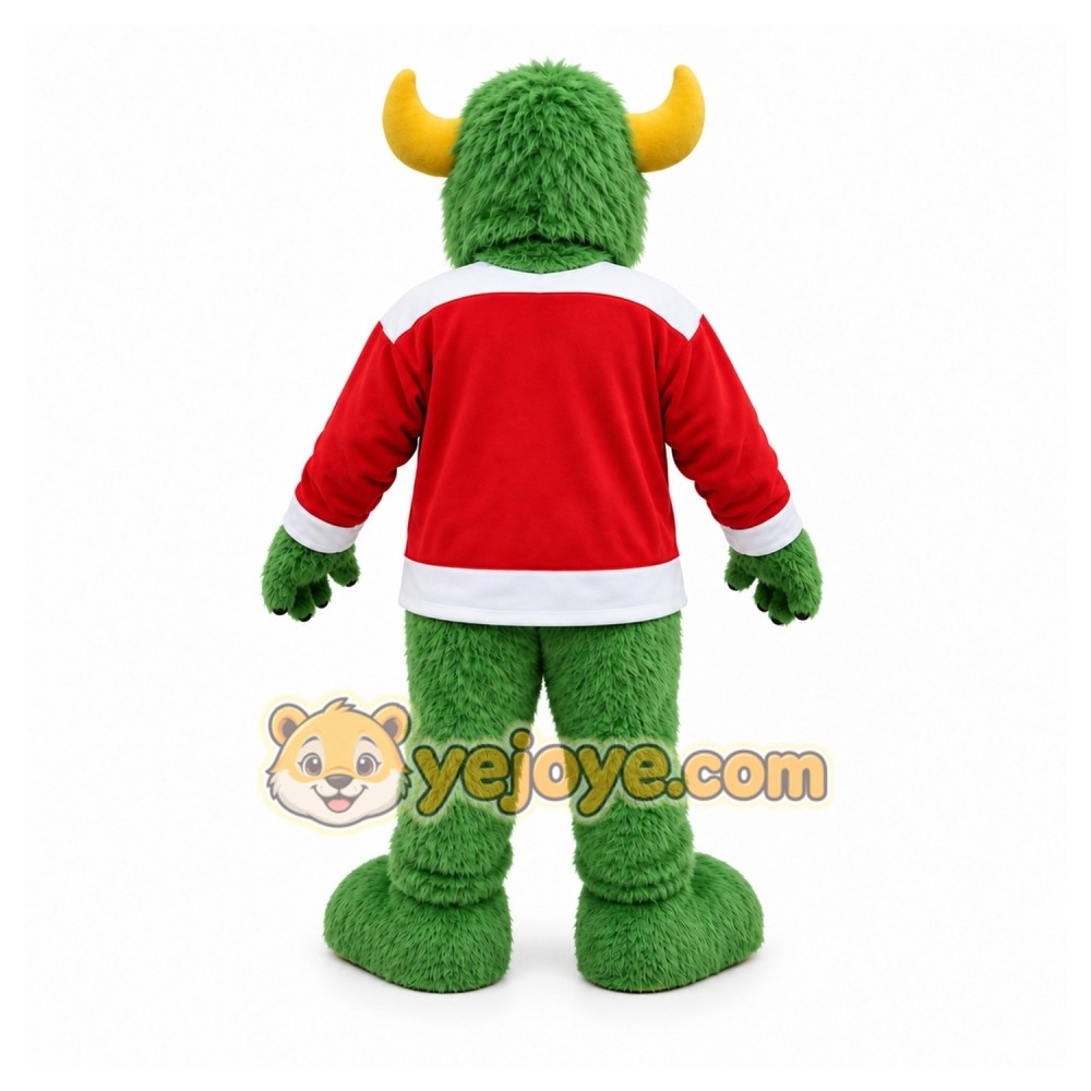 Green Bull Mascot Costume for Sports Events Green Bull Mascot Costume for Sports Events