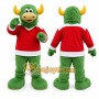 Green Bull Mascot Costume for Sports Events