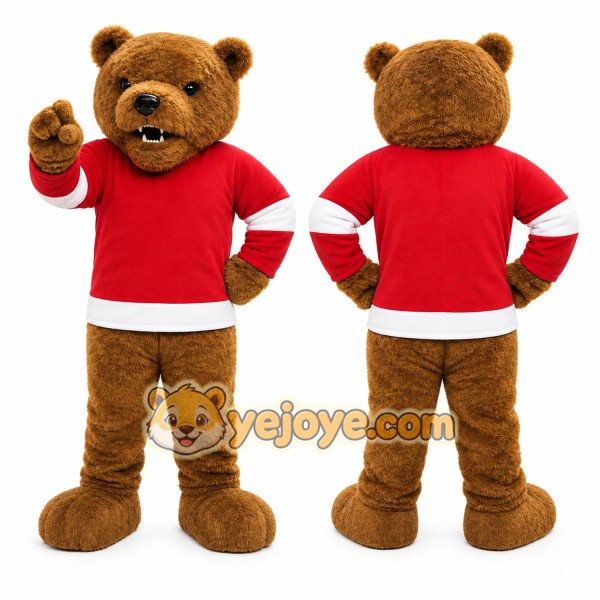 Brown Bear Mascot Costume for Sports Events