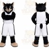 Black Wildcat Mascot Costume for Sports Events