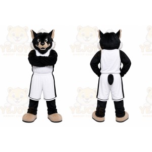 Black Wildcat Mascot Costume for Sports Events