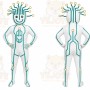 White Robot Mascot Costume for Corporate Events