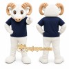 White Ram Mascot Costume for School Events White Ram Mascot Costume for School Events