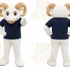 White Ram Mascot Costume for School Events