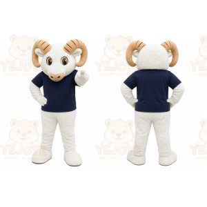 White Ram Mascot Costume for School Events