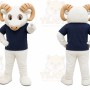 White Ram Mascot Costume for School Events