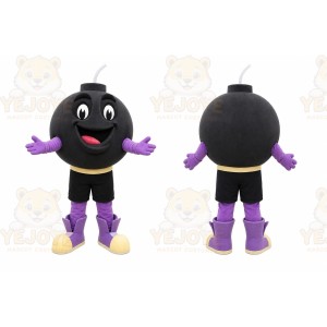 Black Bomb Mascot Costume for Events and Promotions