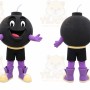 Black Bomb Mascot Costume for Events and Promotions