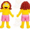 Yellow Human Mascot Costume for Children's Events