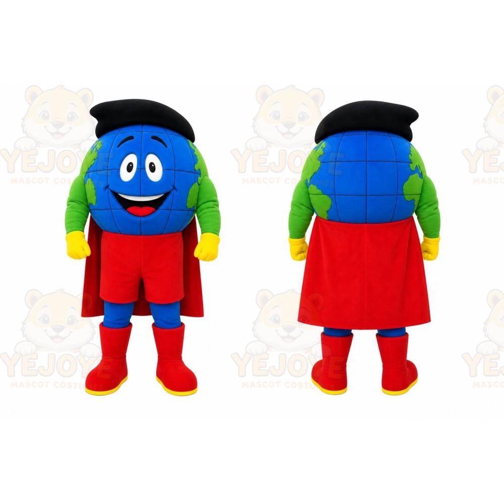 Blue Globe Mascot Costume for Events and Promotions