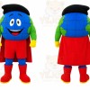 Blue Globe Mascot Costume for Events and Promotions