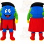 Blue Globe Mascot Costume for Events and Promotions