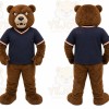 Brown Bear Mascot Costume for Sports Events