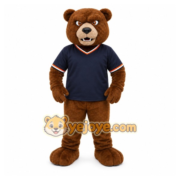 Brown Bear Mascot Costume for Sports Events