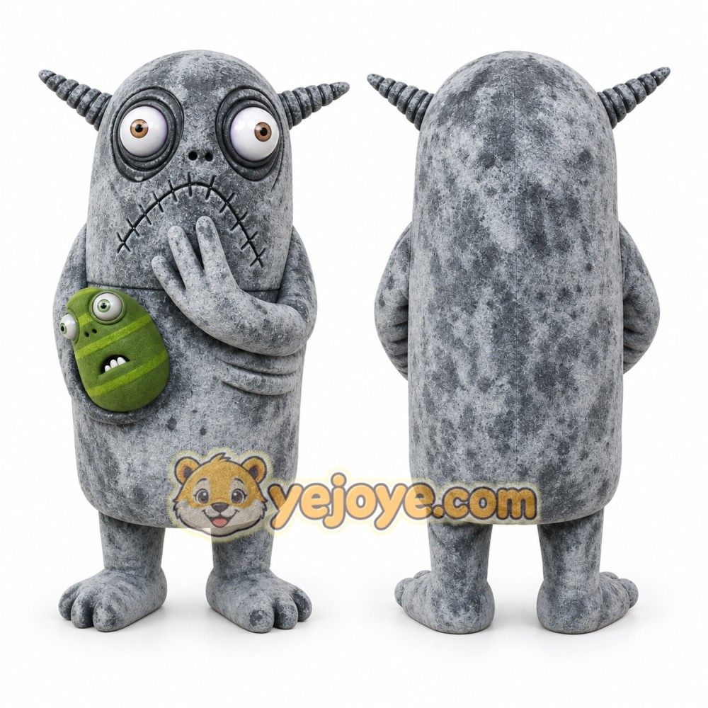 Gray Monster Mascot Costume for Holiday Events Gray Monster Mascot Costume for Holiday Events