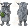 Gray Monster Mascot Costume for Holiday Events